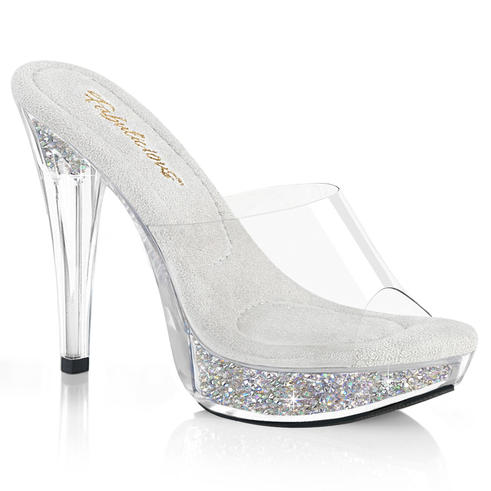 5" Heel Rhinestoen Platform Sandal (COCKTAIL-501RSI)